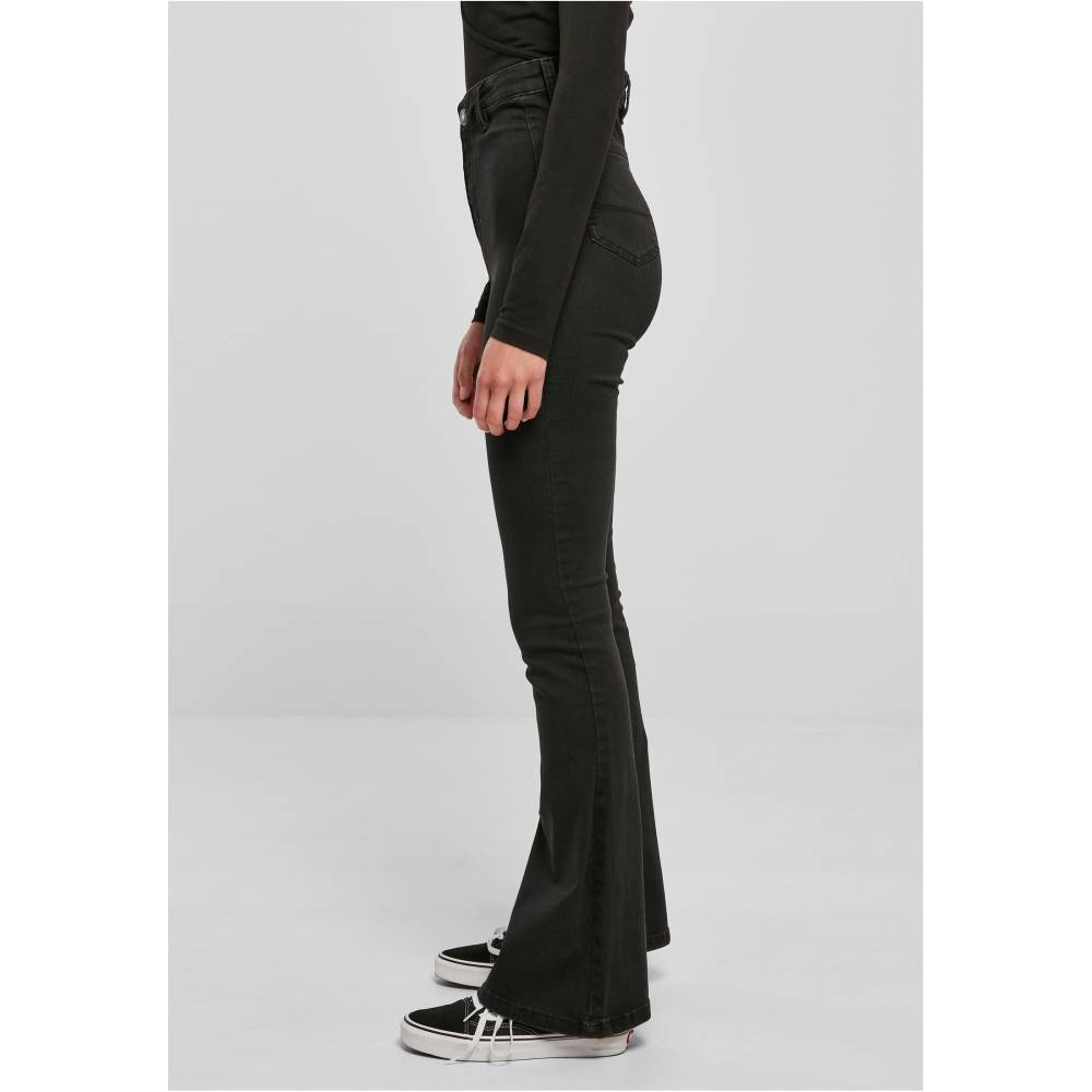 Urban Classics - Super Stretch Bootcut Denim Flare denim hose - Schwarz